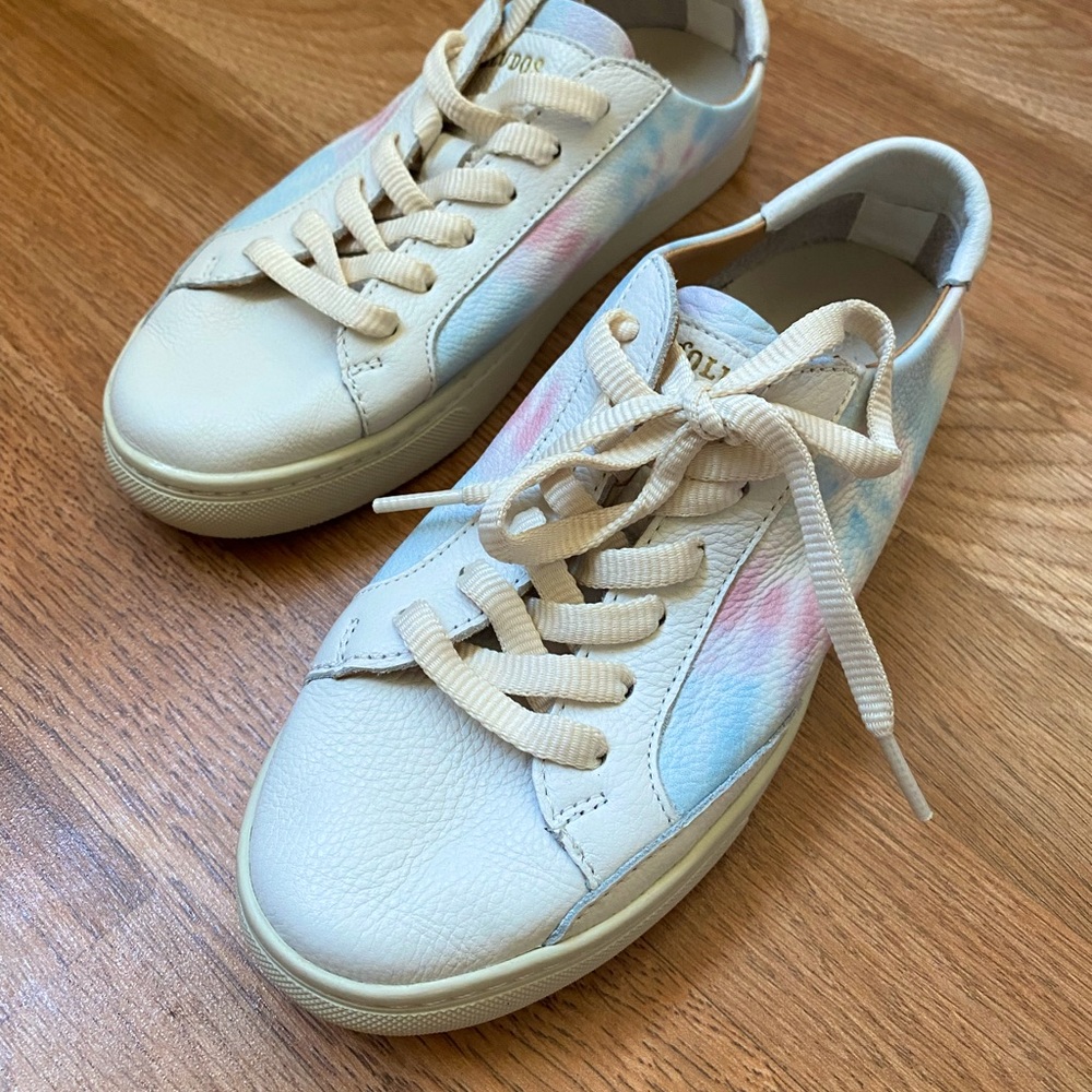 Pastel Tie Dye Leather Soludos Sneakers